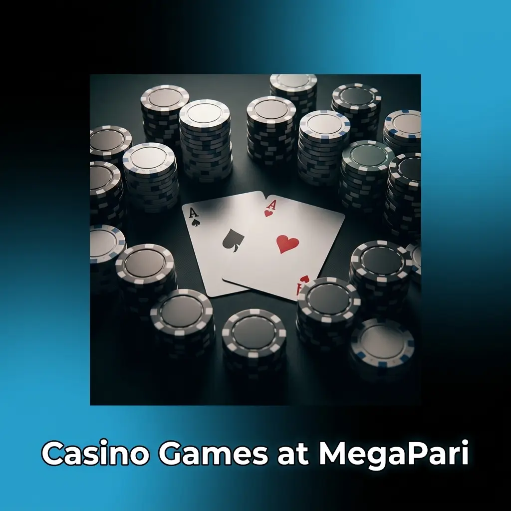 MegaPari casino games library featuring slots, live dealer tables, crash games, jackpots, and game shows from 100+ providers