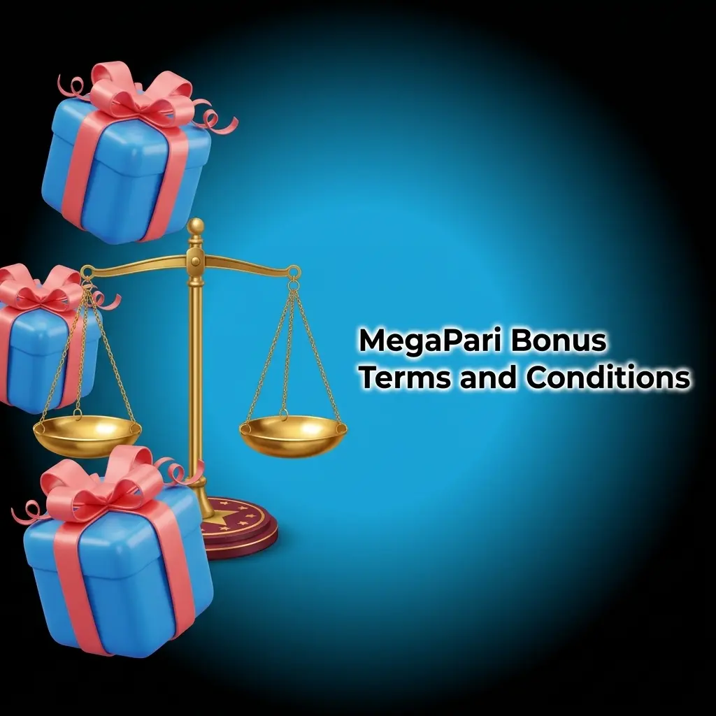MegaPari bonus terms and conditions outlining wagering requirements, eligibility rules, and withdrawal restrictions for players