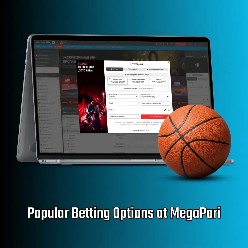 MegaPari popular betting options including pre-match and live in-play wagering across major sports disciplines