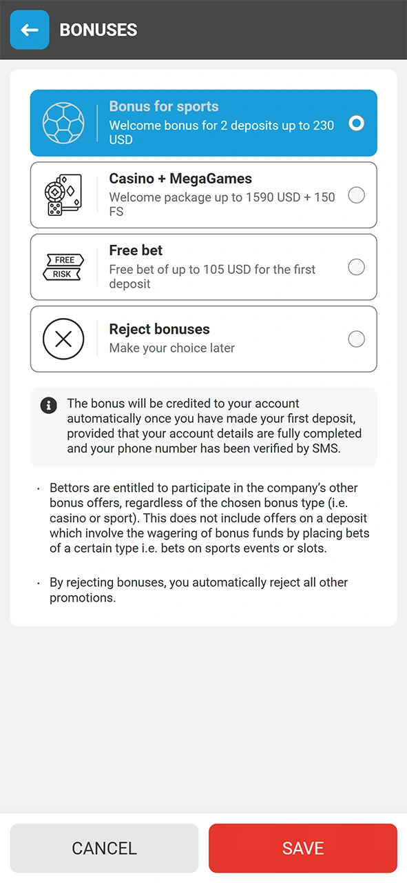 Claim a generous welcome bonus for your MegaPari esports bet.