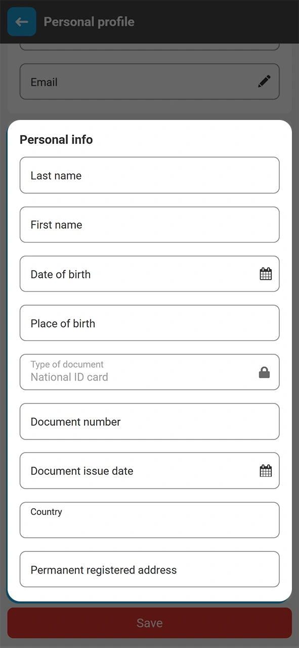 Complete profile verification to enjoy the MegaPari live casino securely.