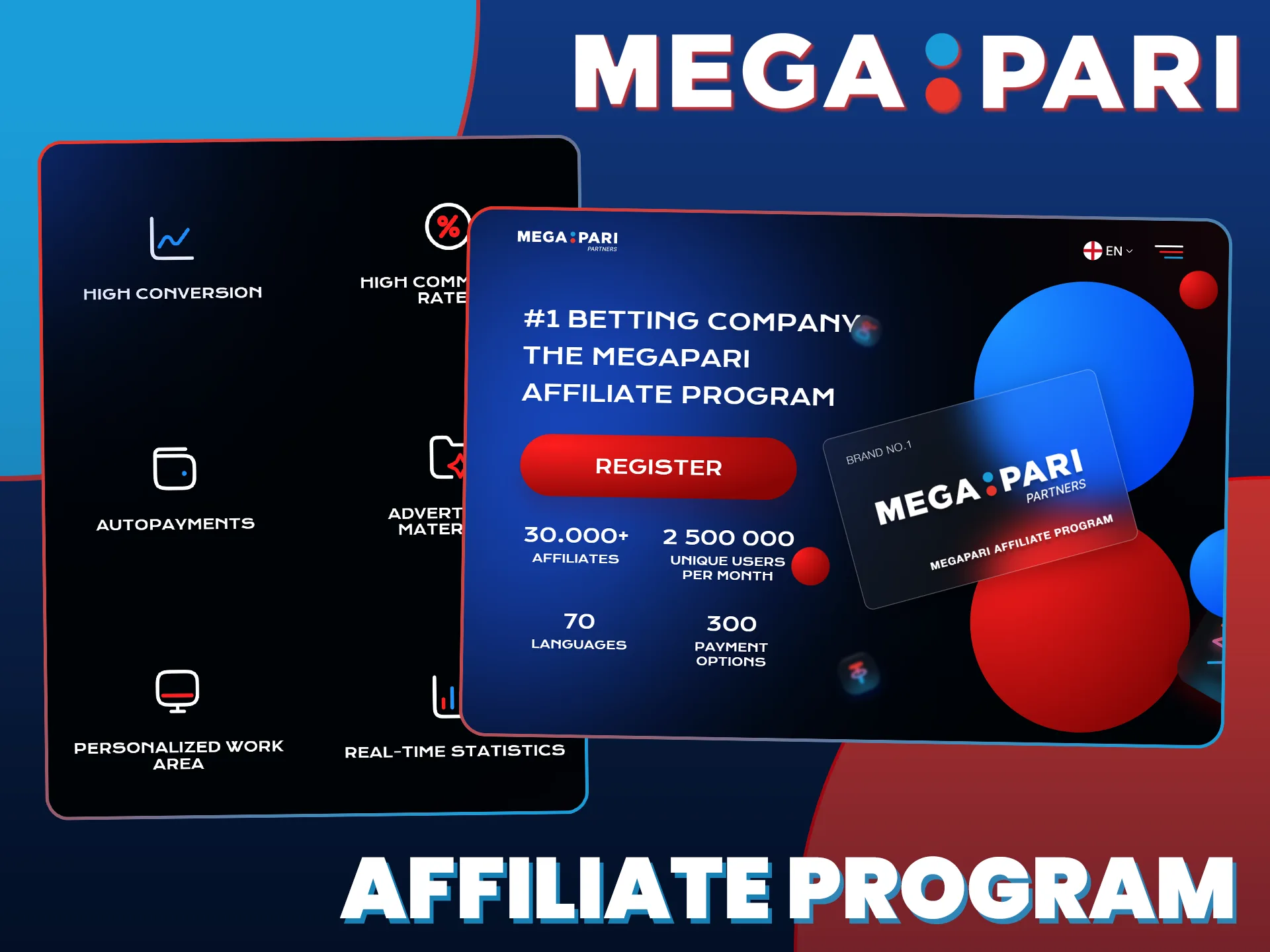 Become an official MegaPari affiliate partner to start earning reliable commissions.