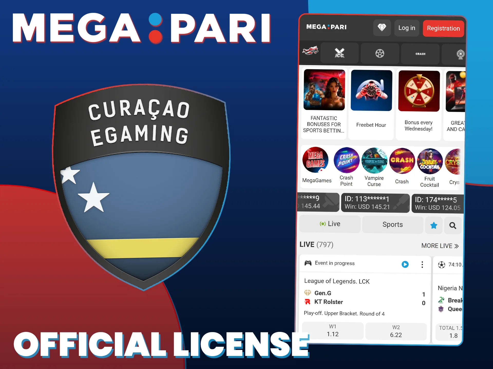 Bet safely on the licensed MegaPari platform with guaranteed secure gameplay.