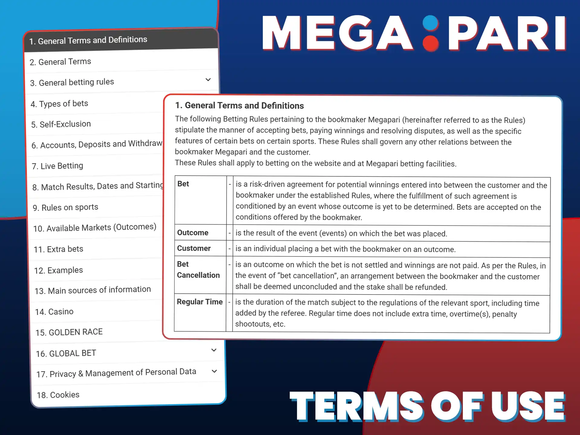 Read essential MegaPari platform rules before placing your first real wagers.